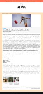 site Afina Menina