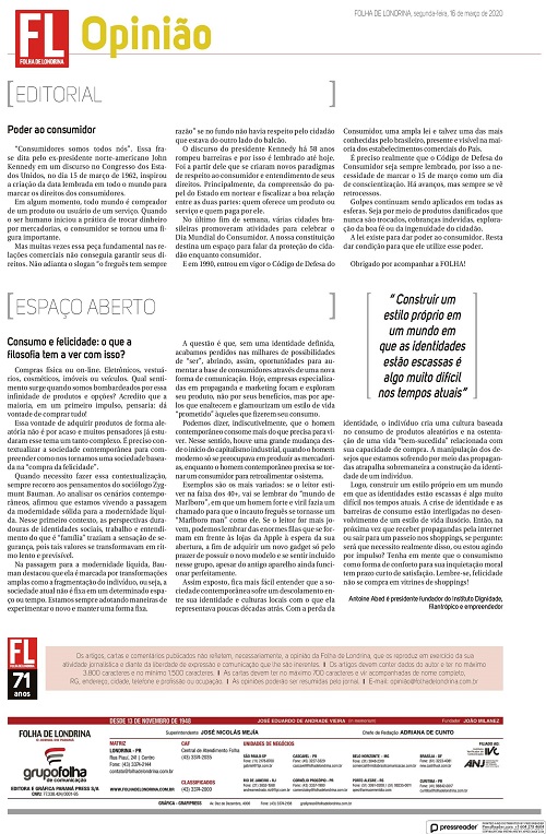 Folha de Londrina - Antoine Abed